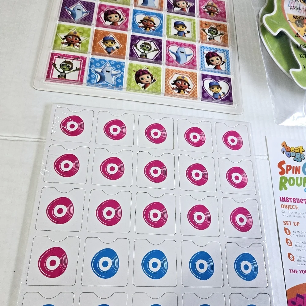 Beat Bugs Spin Go Round Game Kids Board Game Ages 3+ Complete 2-4 Players